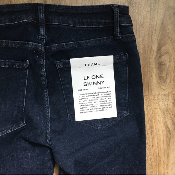 NWT Frame Denim Le One Skinny Jean Mid-rise in Keller - Picture 14 of 16